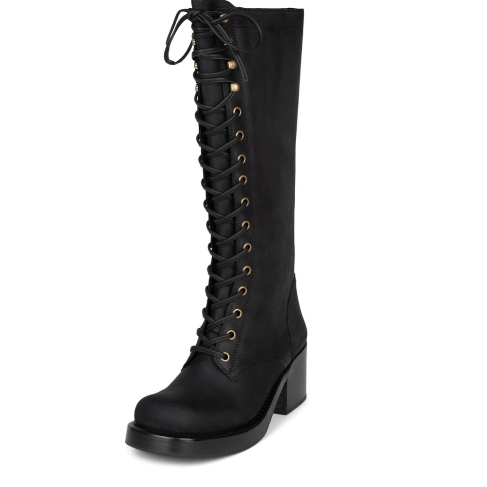 Jeffrey Campbell Black Lace Up Boots